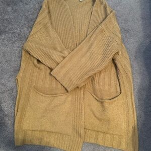 Topshop Tan Knit Cardigan